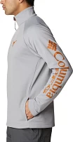 Columbia Men's Tennessee Volunteers Grey PFG Terminal Tackle Quarter-Zip Pullover Shirt