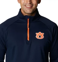 Columbia Men's Auburn Tigers Blue PFG Terminal Tackle Quarter-Zip Pullover Shirt