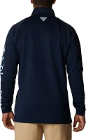 Columbia Men's North Carolina Tar Heels Navy PFG Terminal Tackle Quarter-Zip Pullover Shirt