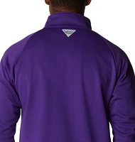 Columbia Men's LSU Tigers Purple PFG Terminal Tackle Quarter-Zip Pullover Shirt