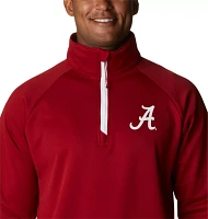 Columbia Men's Alabama Crimson Tide PFG Terminal Tackle Quarter-Zip Pullover Shirt