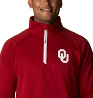 Columbia Men's Oklahoma Sooners Crimson PFG Terminal Tackle Quarter-Zip Pullover Shirt