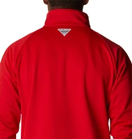 Columbia Men's Georgia Bulldogs Red PFG Terminal Tackle Quarter-Zip Pullover Shirt