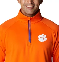 Columbia Men's Clemson Tigers Orange PFG Terminal Tackle Quarter-Zip Pullover Shirt