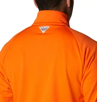 Columbia Men's Clemson Tigers Orange PFG Terminal Tackle Quarter-Zip Pullover Shirt