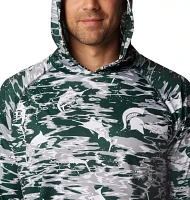 Columbia Men's Michigan State Spartans Green Terminal Tackle Long Sleeve Hooded T-Shirt