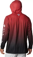 Columbia Men's Georgia Bulldogs PFG Super Terminal Tackle Long Sleeve Hooded T-Shirt