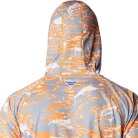 Columbia Men's Tennessee Volunteers Orange PFG Super Terminal Tackle Long Sleeve Hooded T-Shirt