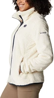 Columbia Women's Penn State Nittany Lions White Fire Side Sherpa Full-Zip Jacket