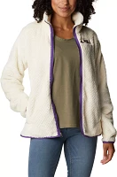 Columbia Women's Nebraska Cornhuskers White Fire Side Sherpa Full-Zip Jacket