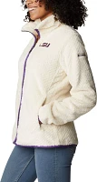 Columbia Women's Nebraska Cornhuskers White Fire Side Sherpa Full-Zip Jacket