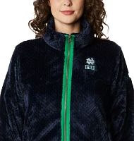 Columbia Women's Notre Dame Fighting Irish Navy Fire Side Sherpa Full-Zip Jacket