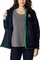 Columbia Women's Notre Dame Fighting Irish Navy Fire Side Sherpa Full-Zip Jacket