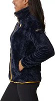 Columbia Women's West Virginia Mountaineers Blue Fire Side Sherpa Full-Zip Jacket