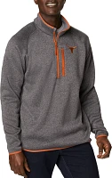 Columbia Men's Texas Longhorns Grey Canyon Point 1/2 Zip Pullover Fleece Jacket