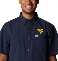 Columbia Men's West Virginia Mountaineers Blue Slack Tide Button-Down Shirt