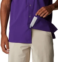 Columbia Men's LSU Tigers Purple Slack Tide Button-Down Shirt