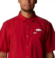 Columbia Men's Arkansas Razorbacks Cardinal Slack Tide Button-Down Shirt