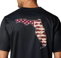 Columbia Men's Florida State Seminoles Black Terminal Tackle Shirt