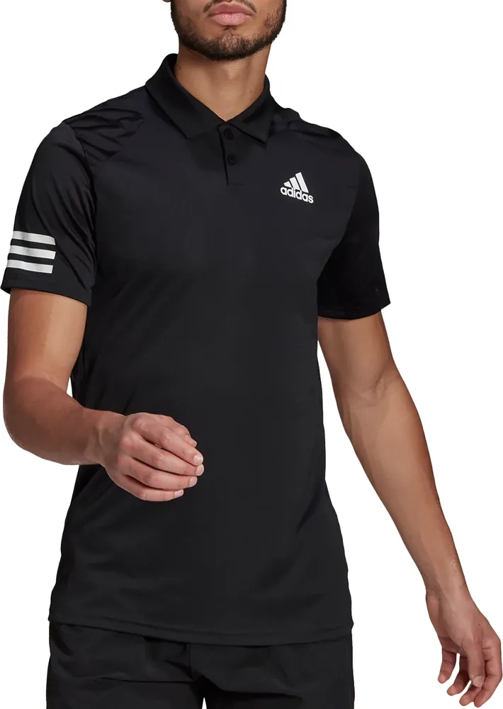 adidas Men's Club 3 Stripes Tennis Polo