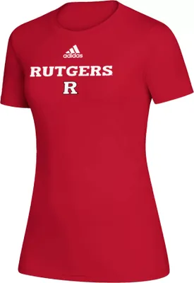 adidas Women's Rutgers Scarlet Knights Scarlet Creator T-Shirt