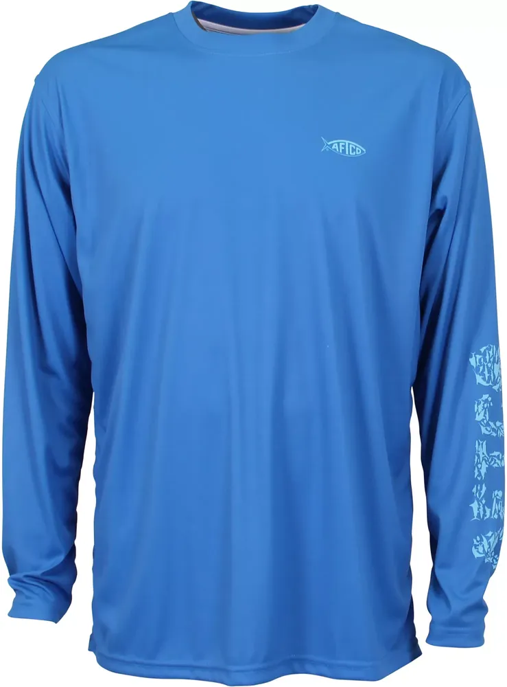 AFTCO Men's Rough Metal Long Sleeve Performance Shirt