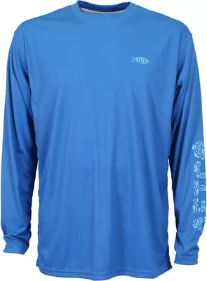 AFTCO Men's Rough Metal Long Sleeve Performance Shirt