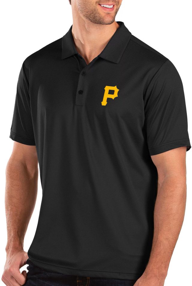 Pittsburgh Pirates Antigua Motion Polo - White/Gray