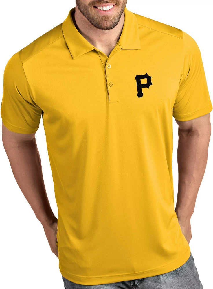 Antigua Men's Pittsburgh Pirates Tribute Gold Performance  Polo