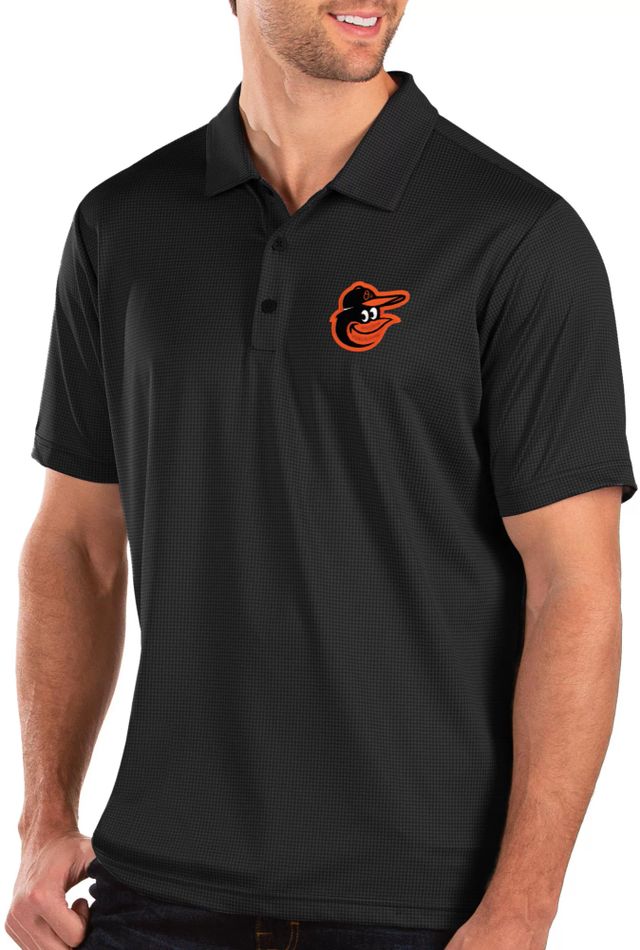 Antigua Men's Baltimore Orioles Tribute Grey Performance Polo