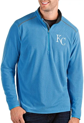 Antigua Men's Kansas City Royals Light Blue Glacier Quarter-Zip Pullover