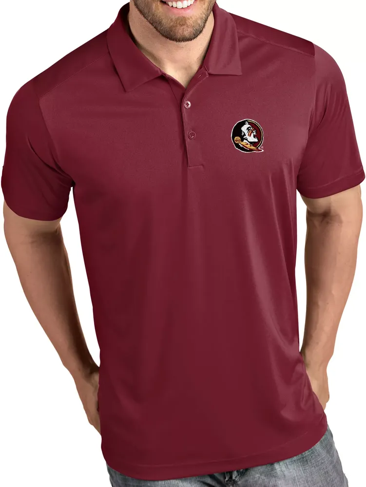 Antigua Men's Florida State Seminoles Garnet Tribute Performance Polo