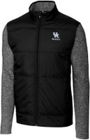 Cutter & Buck Men's Kentucky Wildcats Stealth Full-Zip Black Jacket