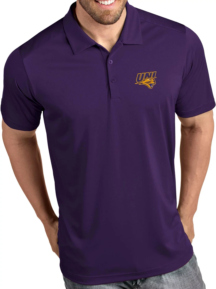 Antigua Men's Northern Iowa Panthers  Purple Tribute Performance Polo