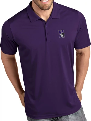 Antigua Men's Northwestern Wildcats Purple Tribute Performance Polo