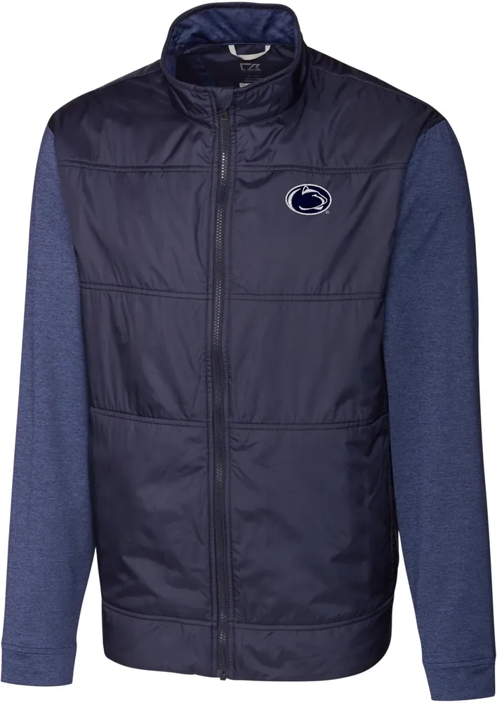 Cutter & Buck Men's Penn State Nittany Lions Blue Stealth Full-Zip Jacket