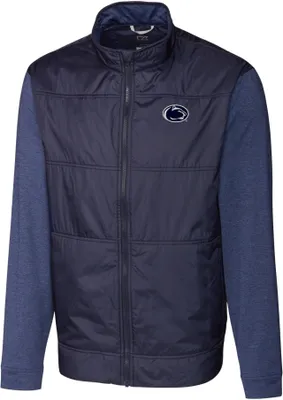 Cutter & Buck Men's Penn State Nittany Lions Blue Stealth Full-Zip Jacket