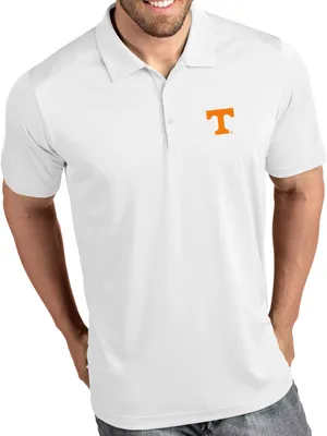 Antigua Men's Tennessee Volunteers Tribute Performance White Polo