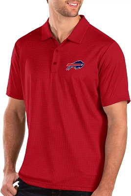 Antigua Men's Buffalo Bills Balance Red Polo