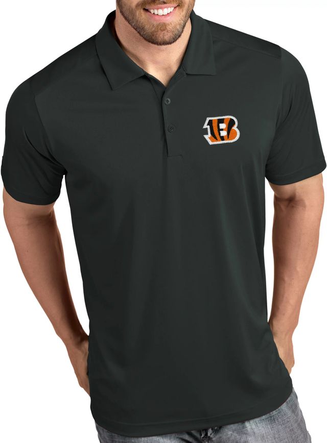 Antigua Men's Cincinnati Bengals Tribute White Polo