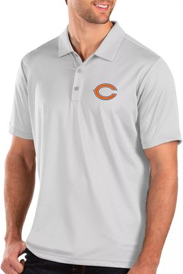 Women's Antigua White Chicago Bears Team Logo Legacy Pique Polo Size: Small