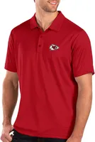 Antigua Men's Kansas City Chiefs Balance Red Polo