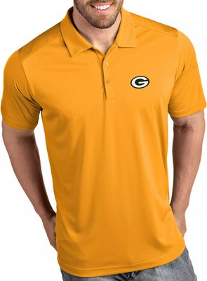 Antigua Men's Green Bay Packers Tribute Gold Polo