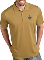 Antigua Men's New Orleans Saints Tribute Gold Polo