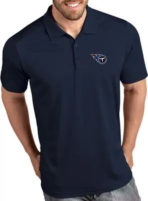 Antigua Men's Tennessee Titans Tribute Navy Polo