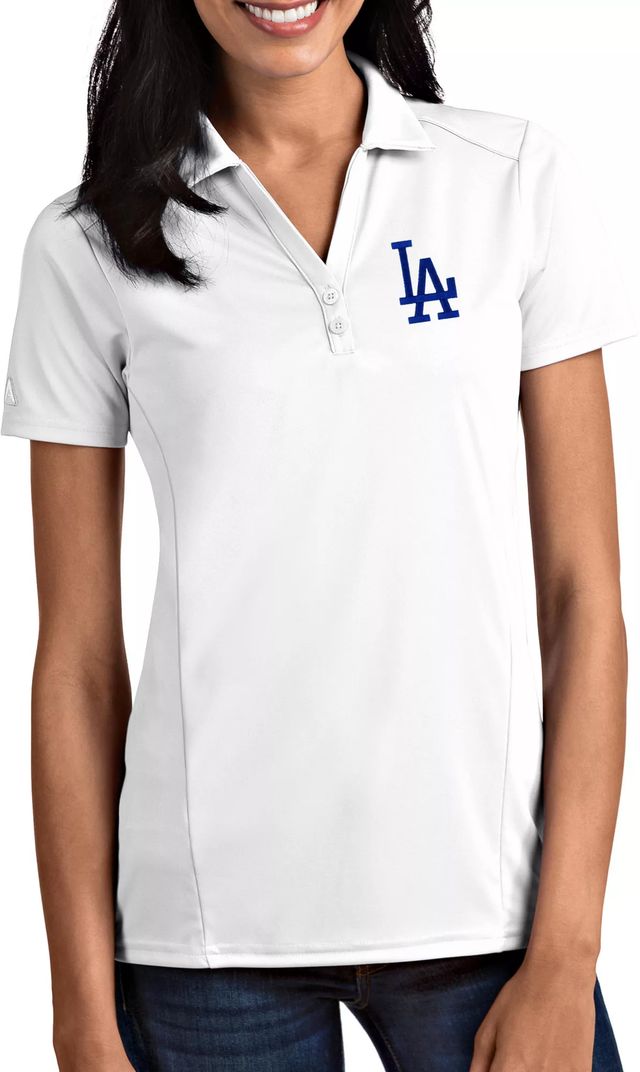 Dick's Sporting Goods Antigua Women's Los Angeles Dodgers Tribute White  Performance Polo