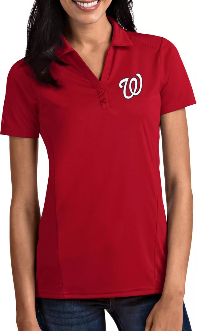 Antigua Men's Washington Nationals Tribute Short Sleeve Polo Shirt