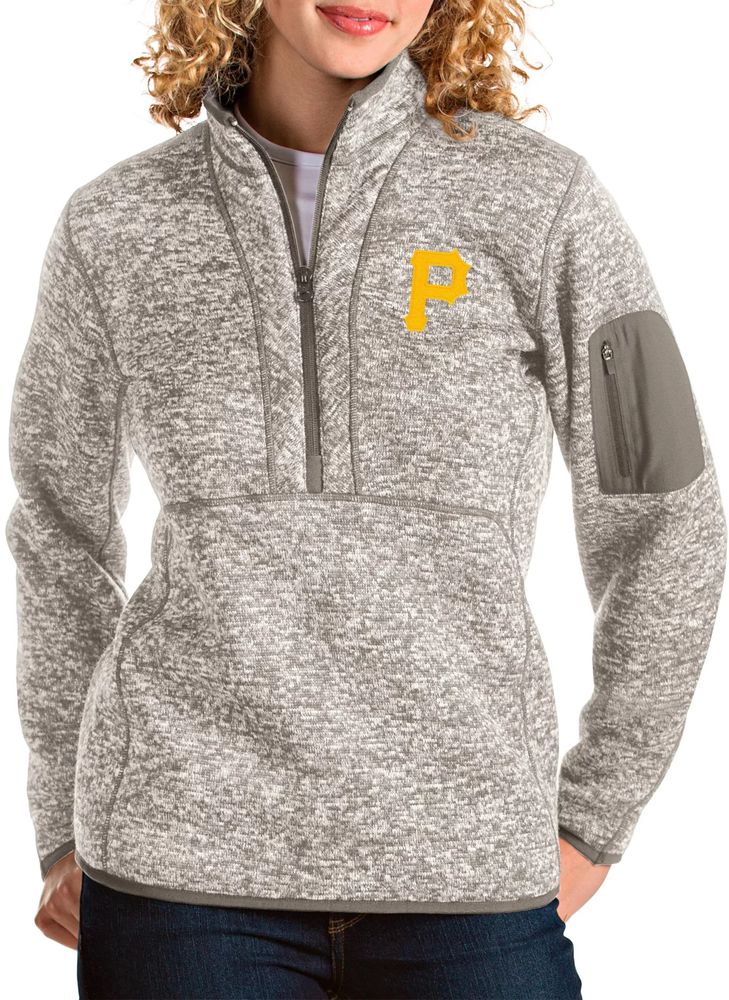 Men's Antigua Black Pittsburgh Pirates Victory Pullover Hoodie Size: Medium