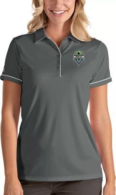 Women's Antigua White Seattle Mariners Compass Polo 