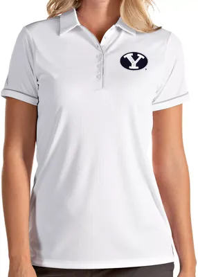 Antigua Women's BYU Cougars Salute Performance White Polo